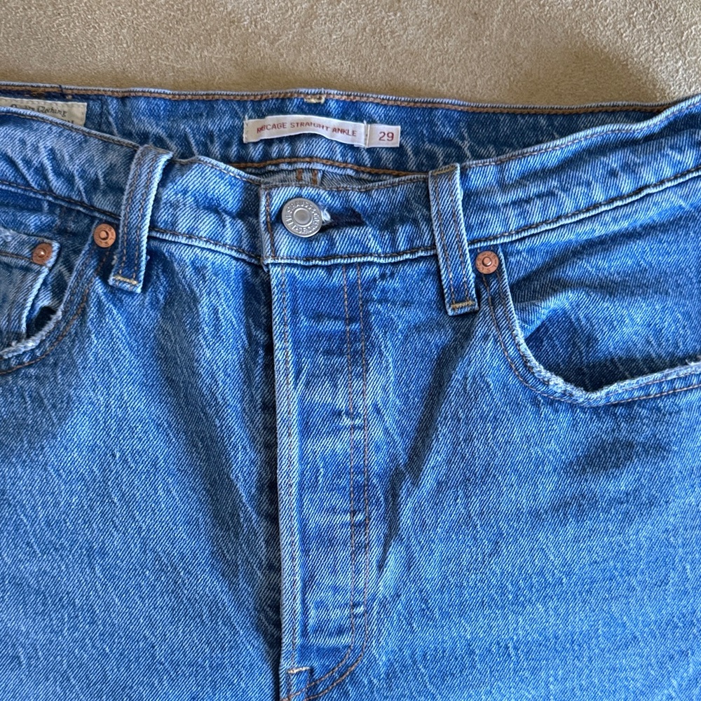 Ribcage straight ankle Levi’s Blue Jeans